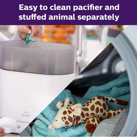 Stuffed Animal Pacifier Holder Elephant - Picture 7 of 9